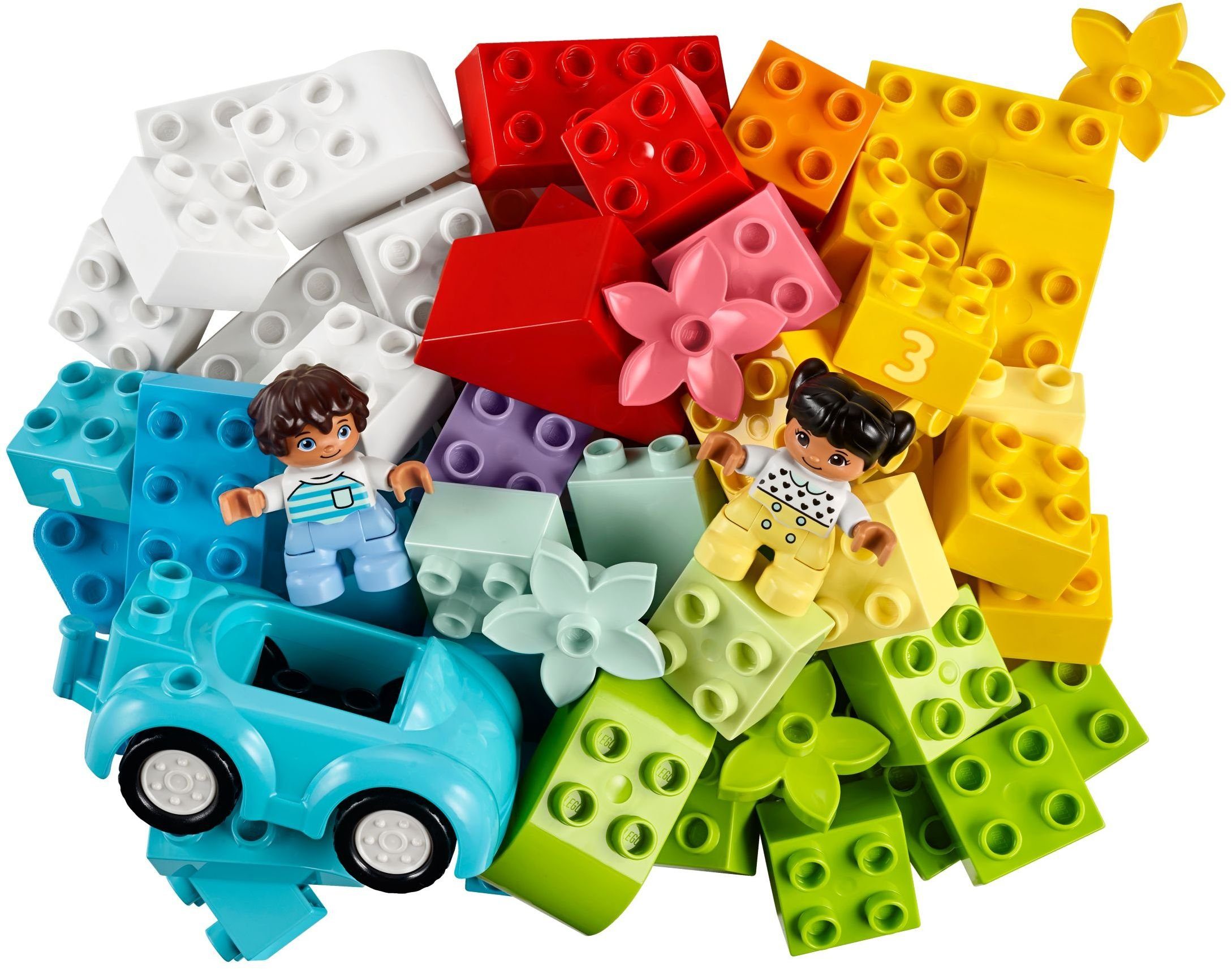 10x LEGO Duplo Baustein 2x2 Spielbausteine