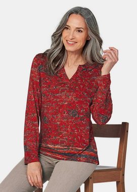 GOLDNER Print-Shirt Langarmshirt mit Paisleymuster