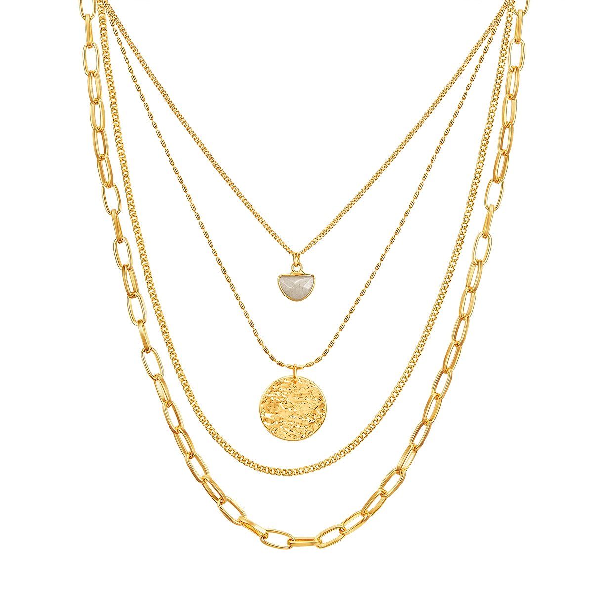 Kette Jane Lulu & Collier gelbgold