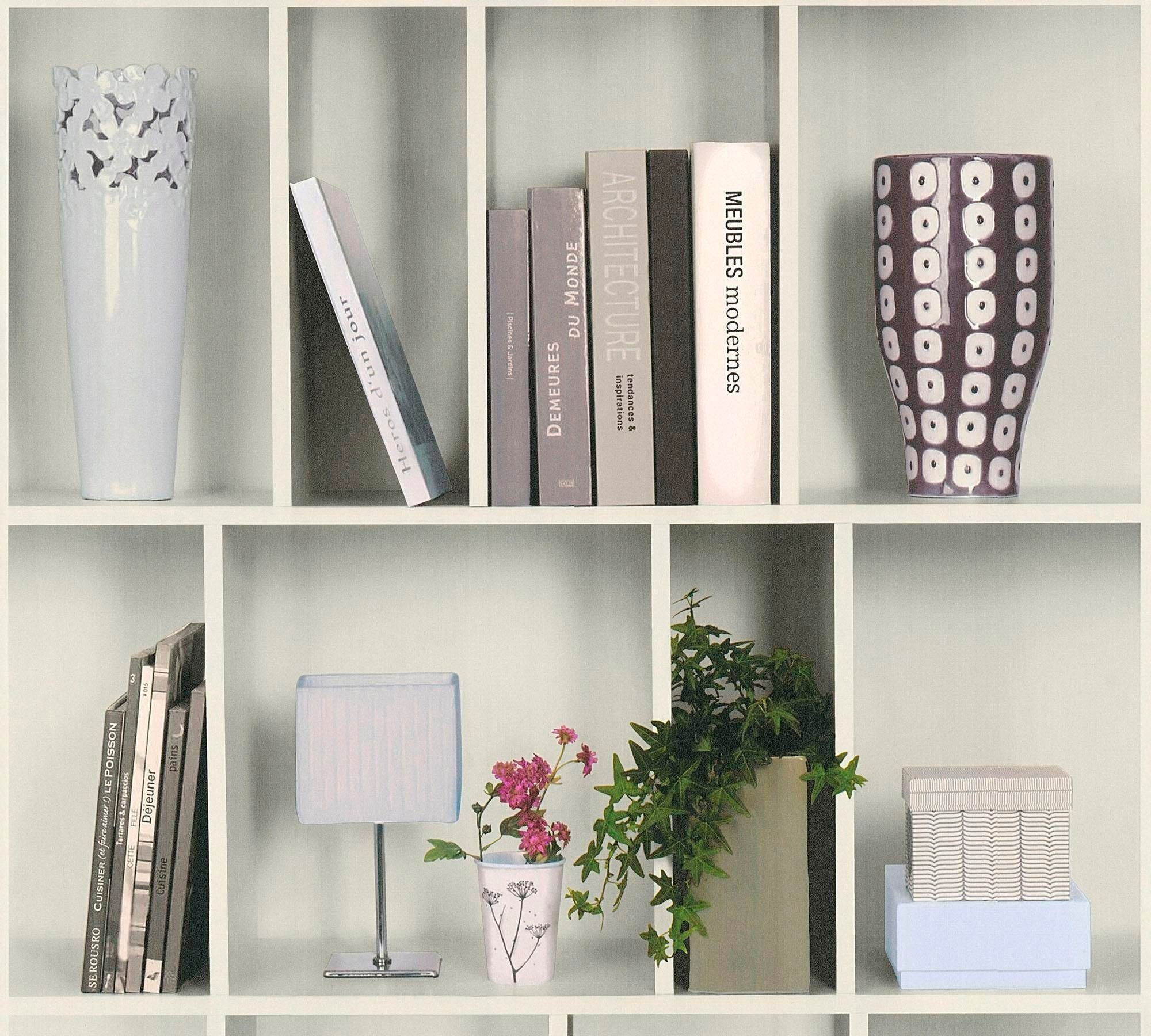 living walls Vliestapete Authentic Walls, glatt, Motiv, matt, realistisch, urban, (1 St), GlitzertapeteTapete Barock mit Ornamenten Обои Design Kinderzimmer