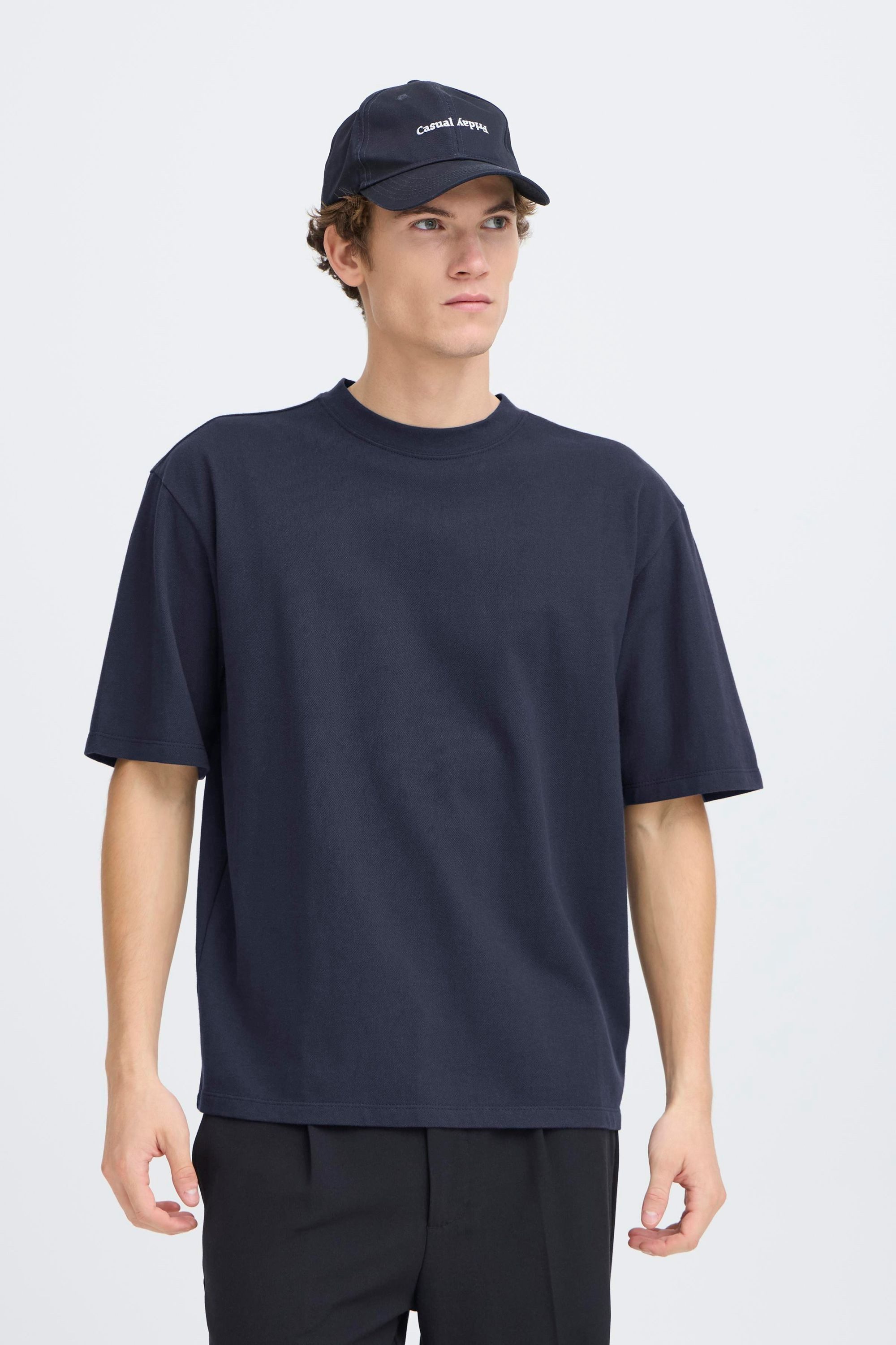 Casual Friday Rundhalsshirt CFForrie Basic Boxy T-Shirt