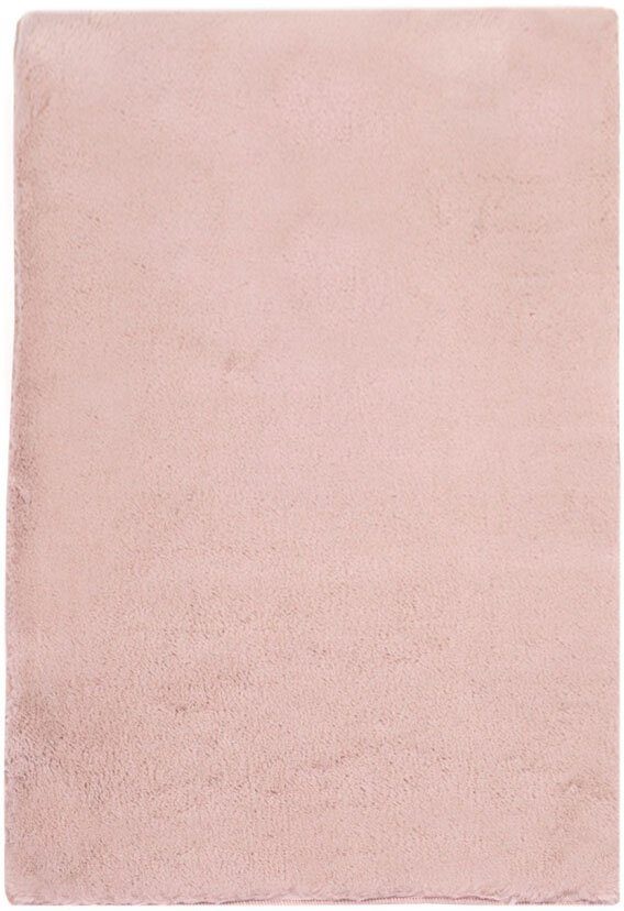 Carpet City Badematte Topia Mats, Badteppich uni, Höhe 14 mm, rutschhemmend beschichtet, strapazierfähig, Polyester, rechteckig, Hochflor, Kaninchen Haptik, Polyester, Badezimmerteppich, waschbar