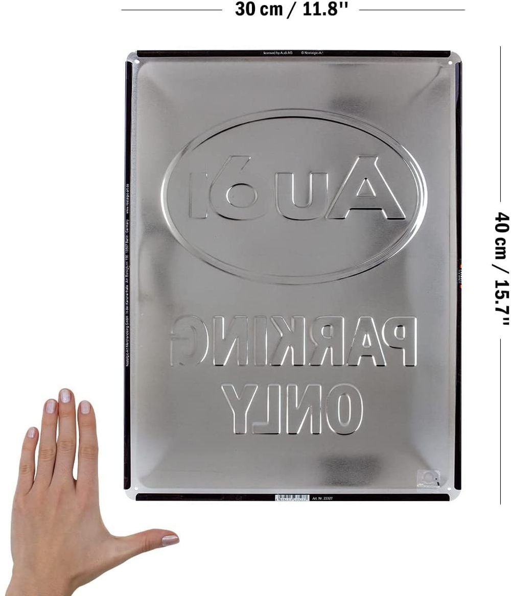 Nostalgic-Art Metallschild Blechschild 30 x 40 cm - Audi - Audi Parking Onl günstig online kaufen