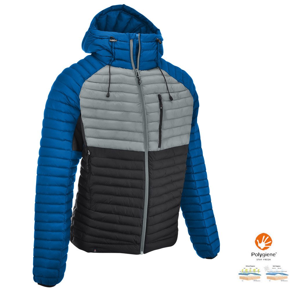 Trekkingjacke Maul - Kaunertal REC warme Herren Steppjacke Winterjacke, grau blau