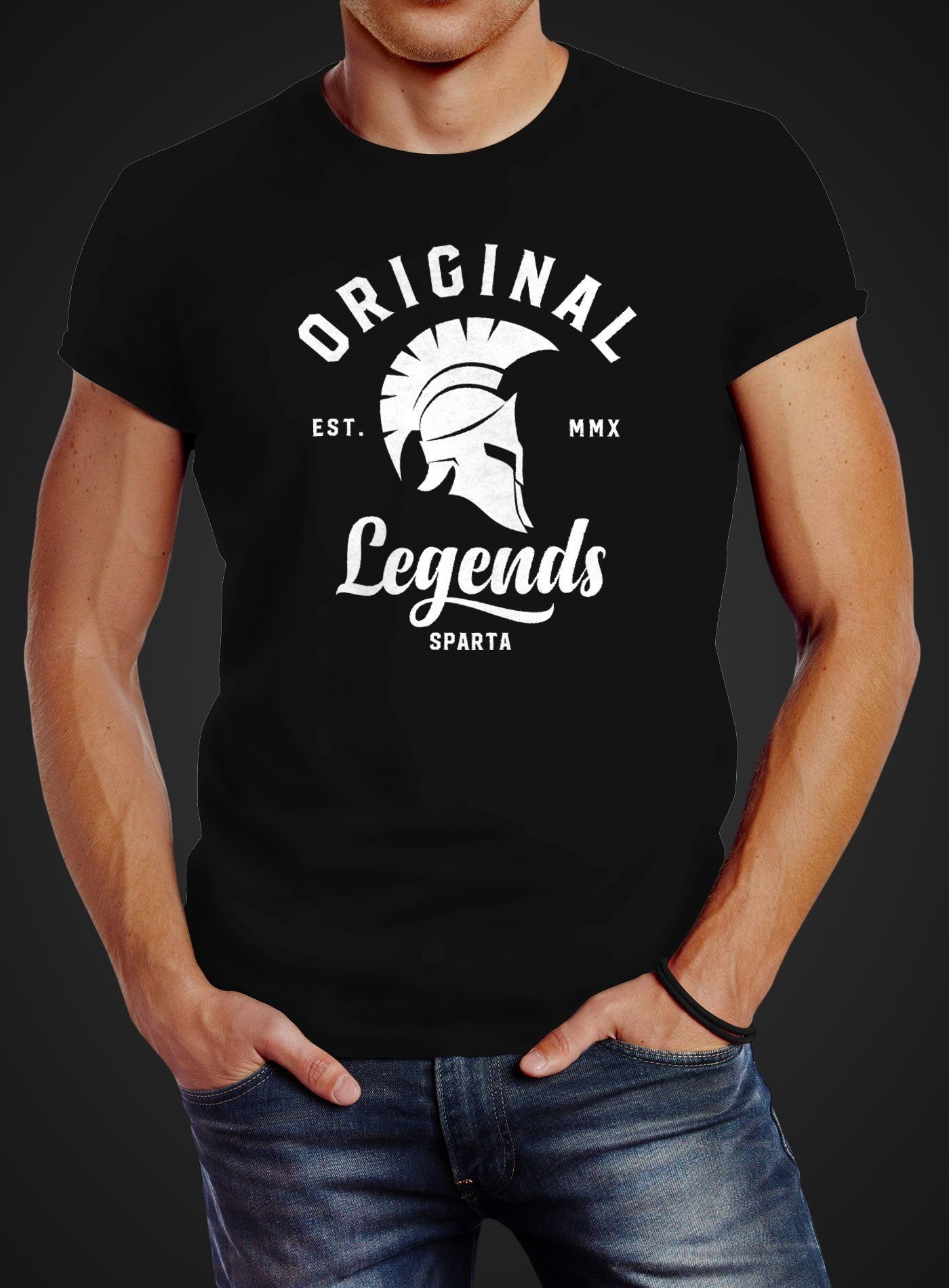 Neverless Print-Shirt Herren T-Shirt Original Legends günstig online kaufen