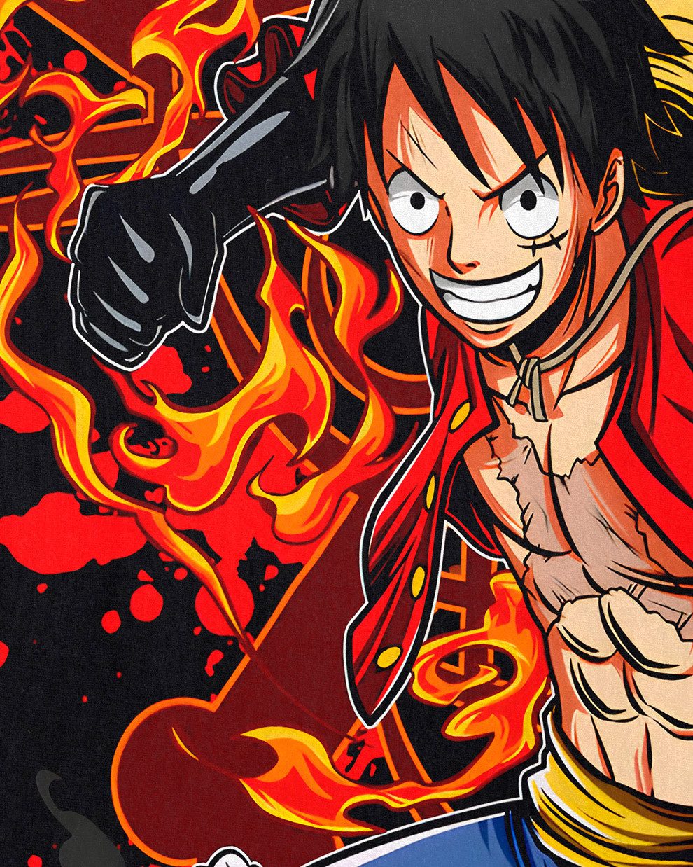 style3 T-Shirt Monkey Hero one piece japan anime luffy manga ruffy günstig online kaufen