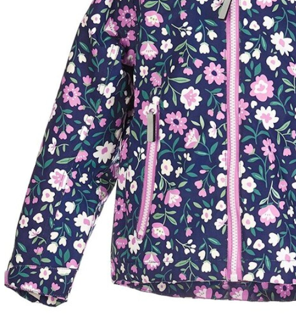 Outburst Funktionsjacke Outburst Mädchen Funktionsjacke Jacke Übergang Blumendruck marine