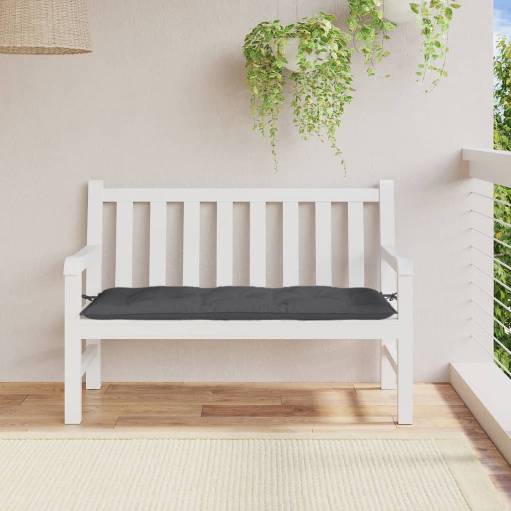vidaXL Sitzauflage Gartenbank-Auflage Melange Anthrazit 120x50x7 günstig online kaufen