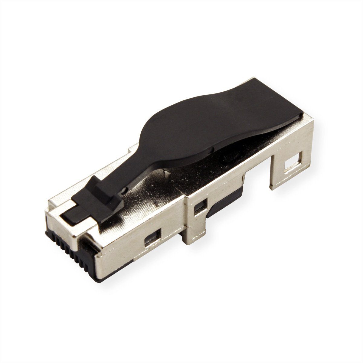 Metz Connect E-DAT Industrie IP20, feldkonfektionierbarer RJ45-Stecker, schwarz Netzwerk-Panel (1401405012-I)