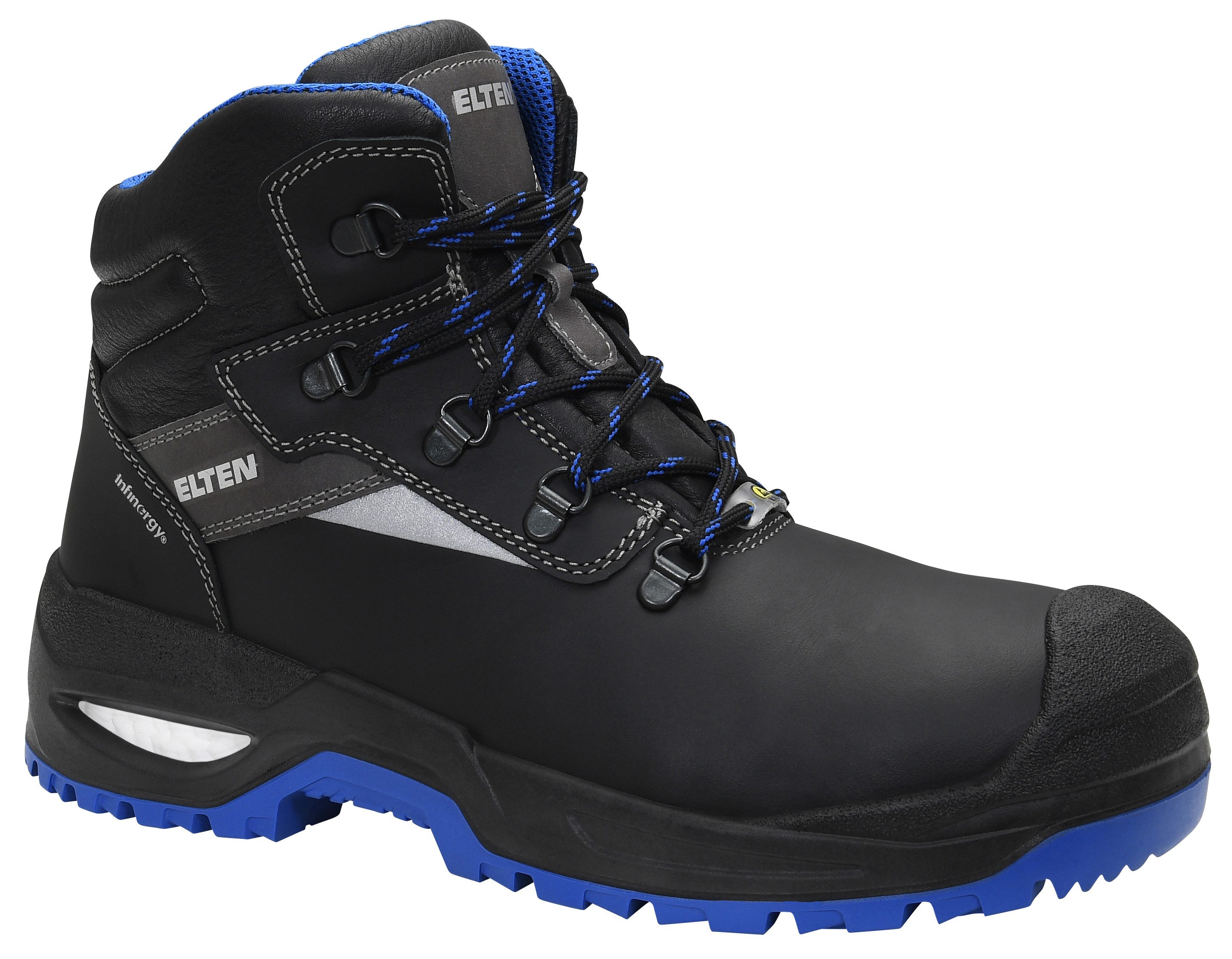 ELTEN STEFANO XXSG black-blue Mid ESD S3S Sicherheitsstiefel (Schuhkarton, Paar)