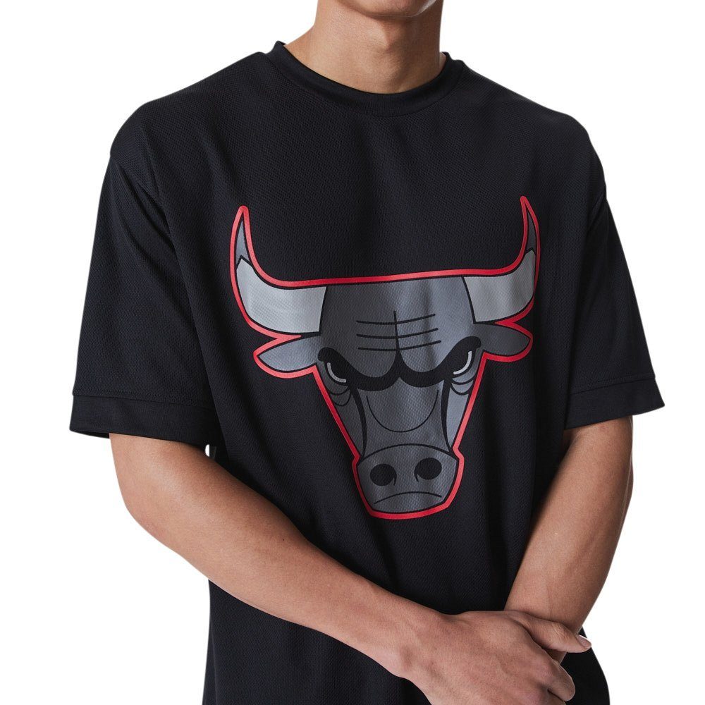New Era Print-Shirt Oversized OUTLINE Bulls Chicago