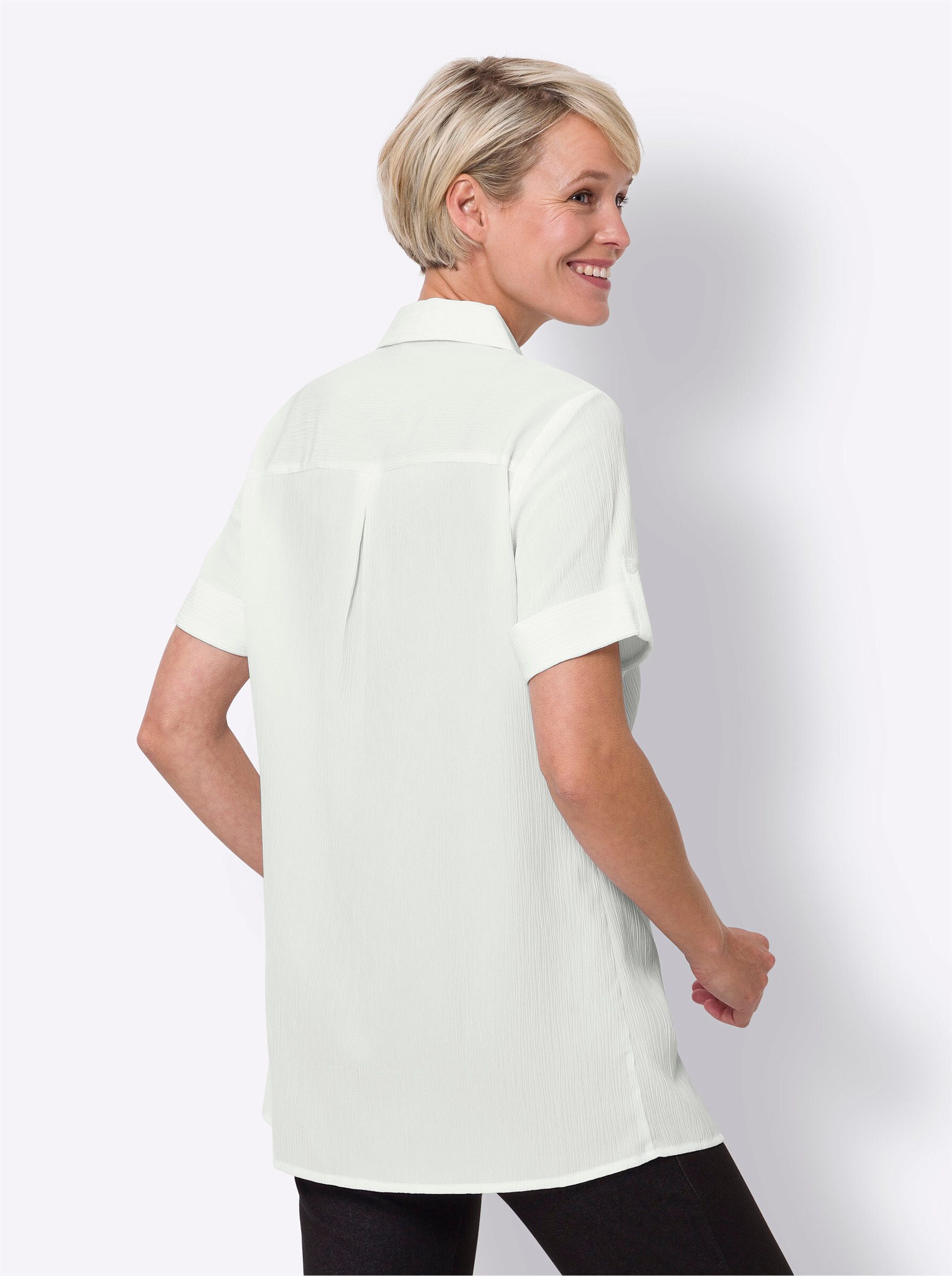 Sieh an! Klassische Bluse Longbluse günstig online kaufen