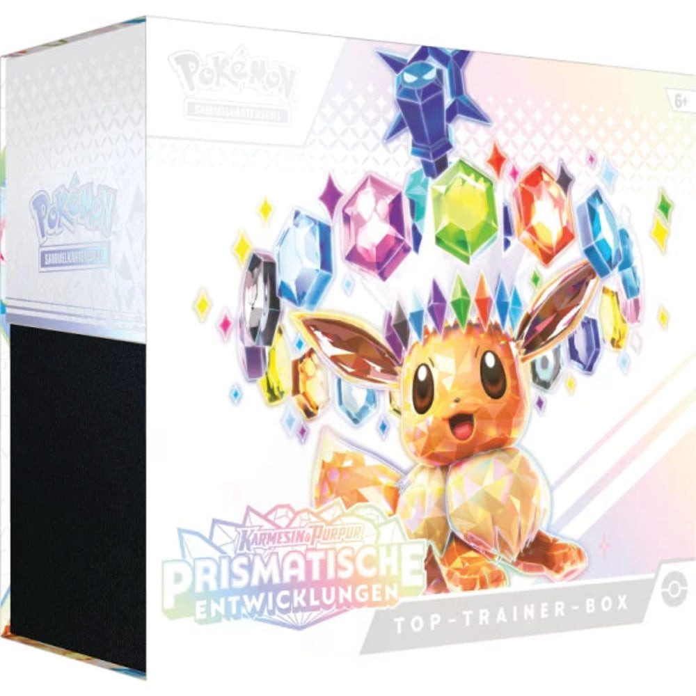The Pokémon Company International Sammelkarte Pokemon Prismatische Entwicklungen Top Trainer Box (deutsch)