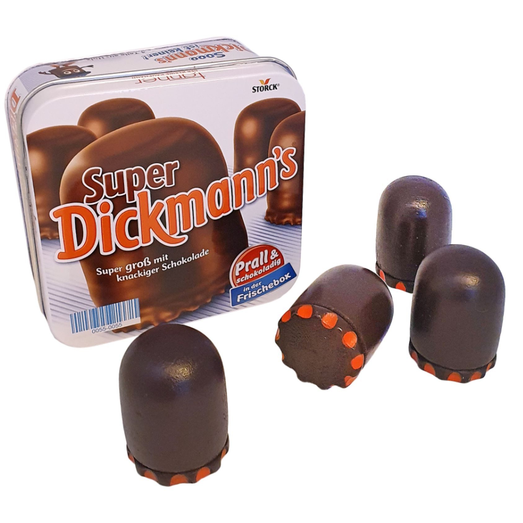 Chr. Tanner GmbH Spiellebensmittel Super Dickmanns aus Holz in der Metalldose, (Set, 6-tlg., 1), Realitätsnahes, kindgerechtes Design in Lebensmitteloptik