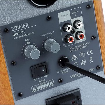 Edifier® R1010BT Bluetooth-Lautsprechersystem Stereo Regal-Lautsprecher (Bluetooth, Holzfarbe)