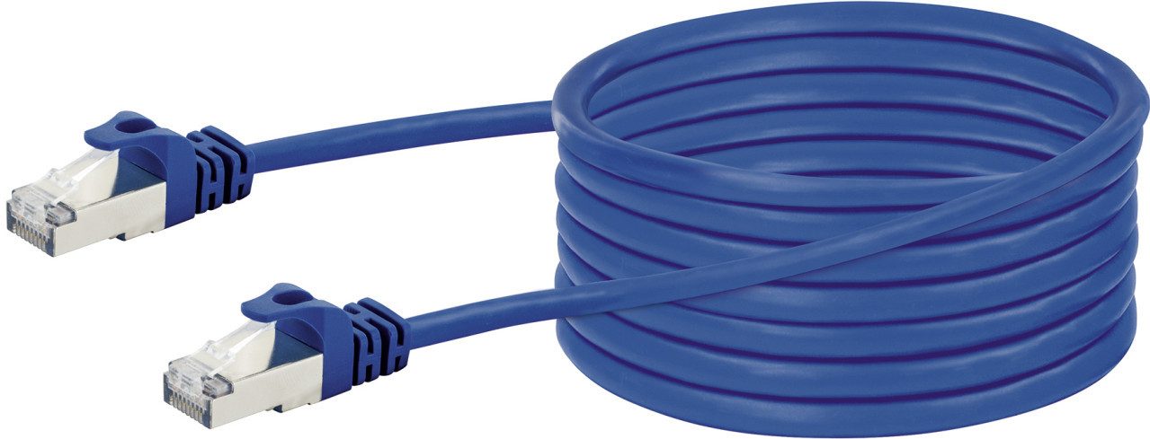 Schwaiger Schwaiger Netzwerkkabel CAT8 10m 2x RJ45 Stecker Netzwerk-Adapter