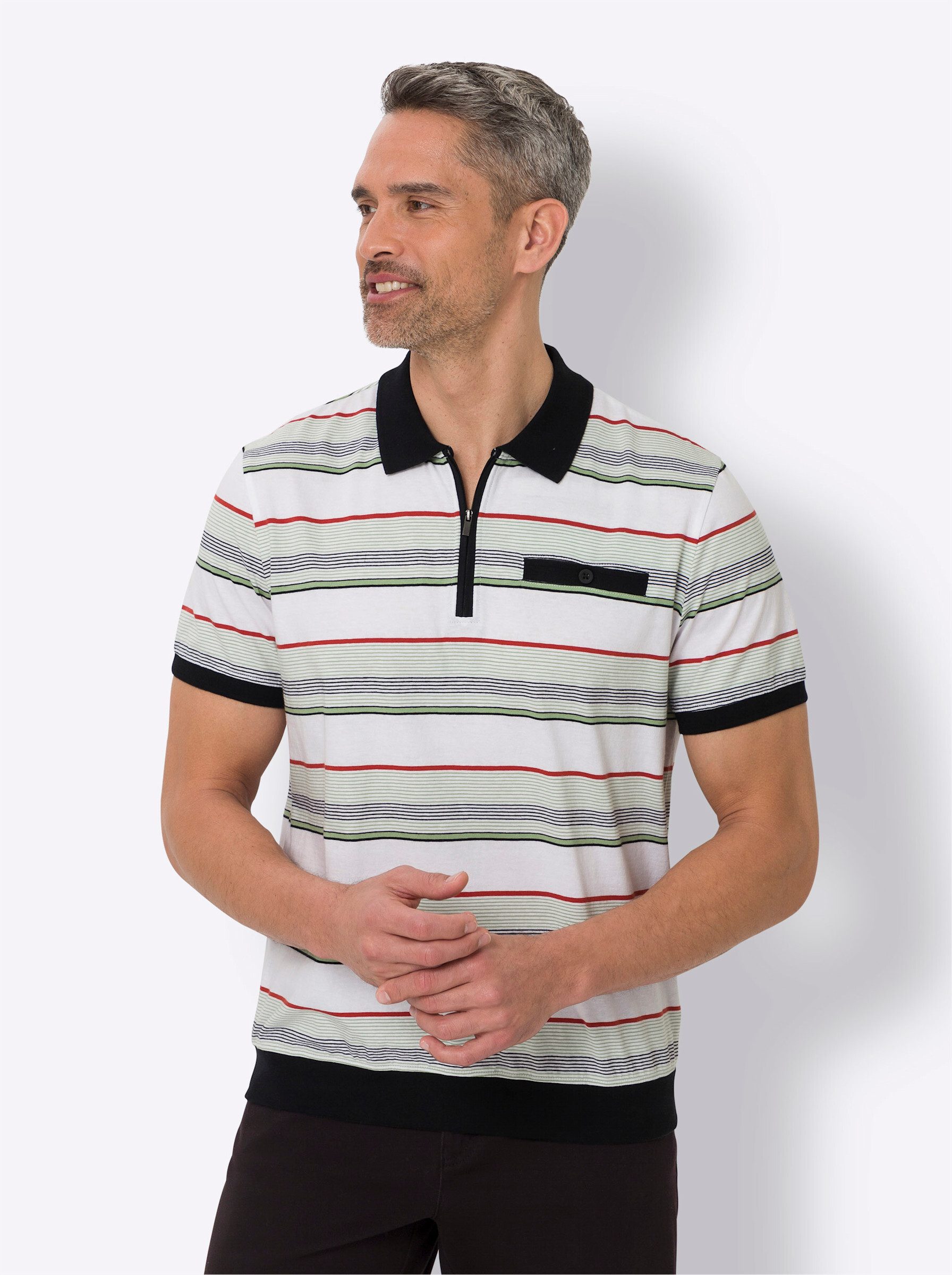Sieh an! T-Shirt Kurzarm-Poloshirt günstig online kaufen