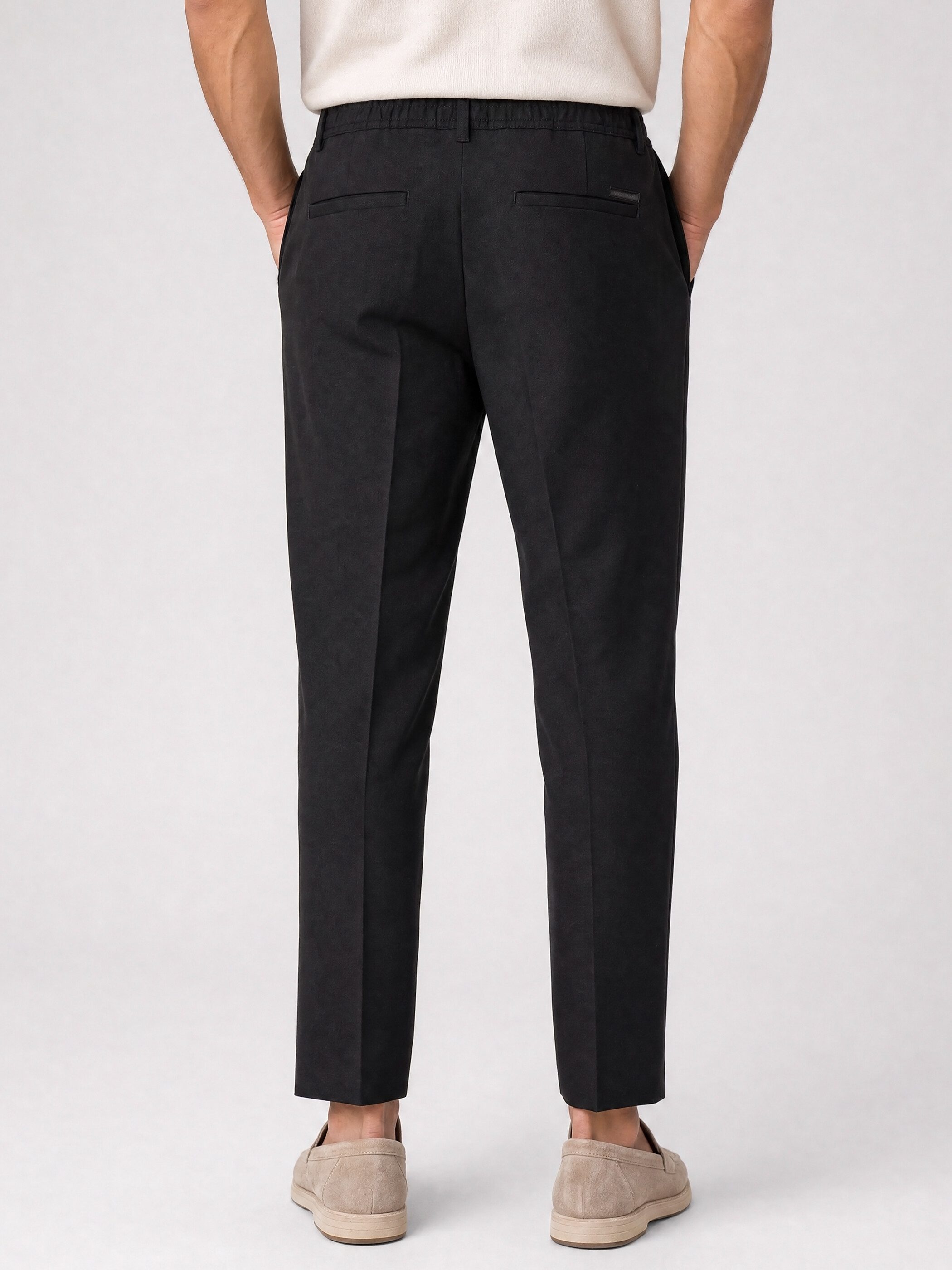 WOTEGA Chinohose Herren Studio Pant Chino Slim Fit mit Bundfalte & Stretch, 7/8-Länge