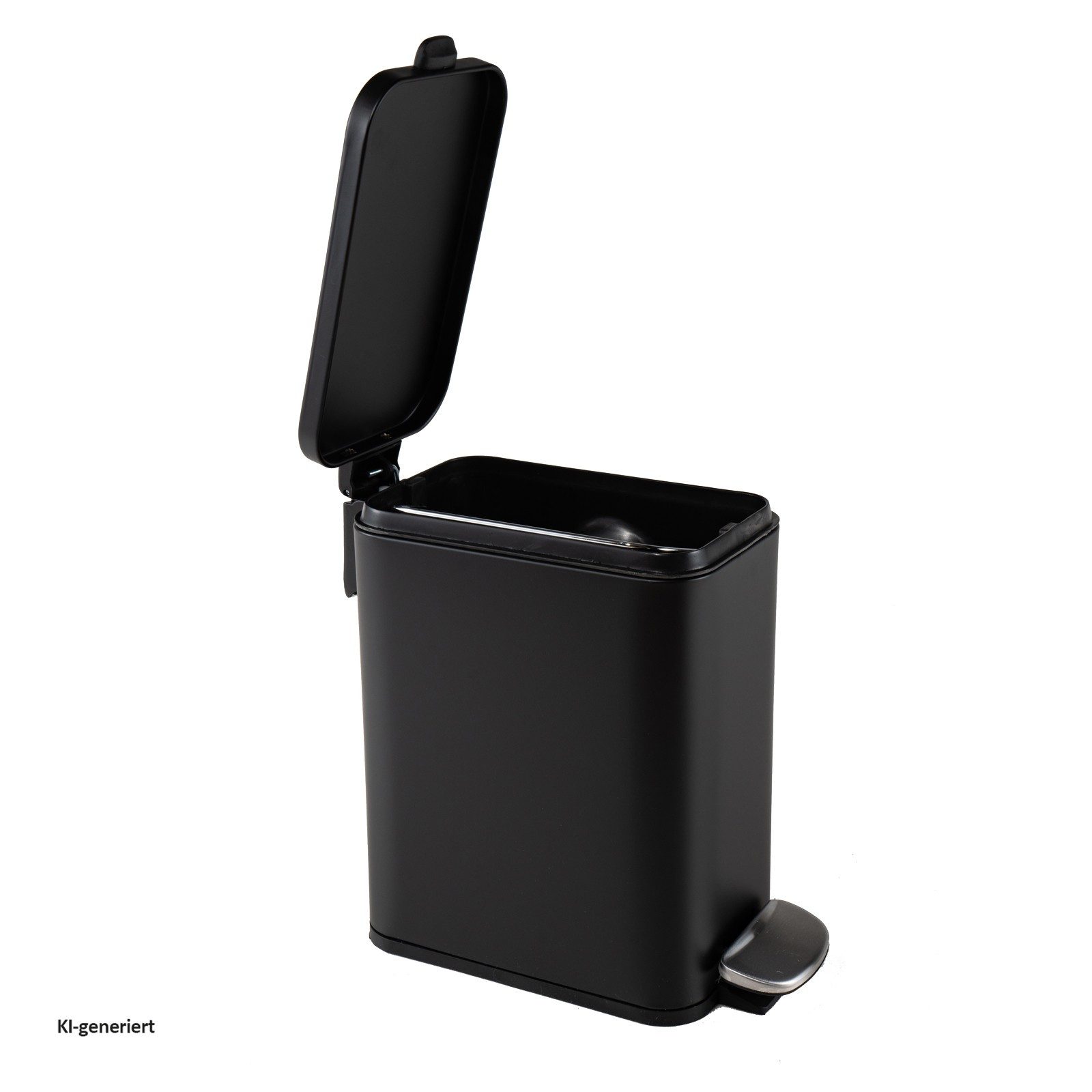 HTI-Living Mülleimer Pedalmülleimer Modern 5 Liter Schwarz, Abfalleimer mit Soft-Close-Deckel