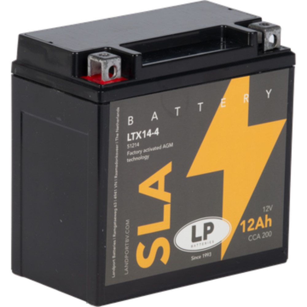 Batterie AGM SLA 12V 12Ah für Motorrad Startbatterie MS LTX14-4 Bleiakkus