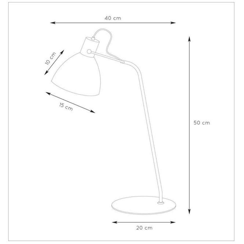 Angabe, keine in click-licht enthalten: E14, Tischleuchte Shadi Tischlampe Tischleuchte, Nein, warmweiss, Nachttischlampe, Schreibtischleuchte schwarz, Leuchtmittel