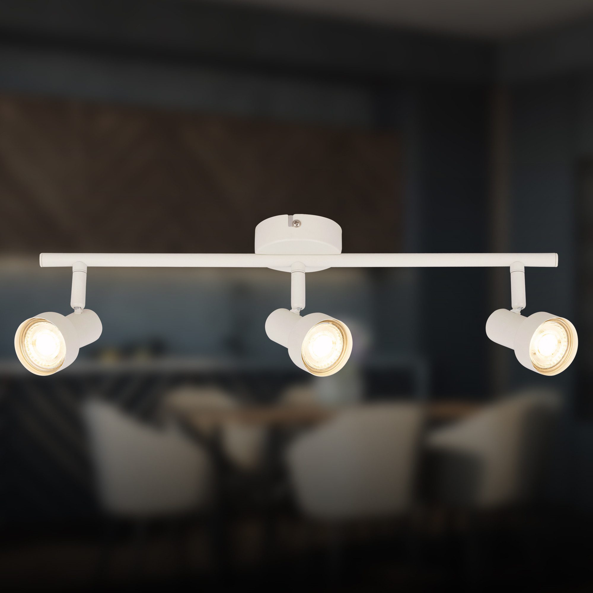 Briloner Leuchten Deckenspot LED Wandlampe Innen Wohnzimmer GU10, exkl. Leuchtmittel, ohne Leuchtmittel, 2700K - Extra - Warmweiß, Wandlampe, 12x8x12,3cm, Schwarz, max.40W, GU10, Innen, Wohnzimmer