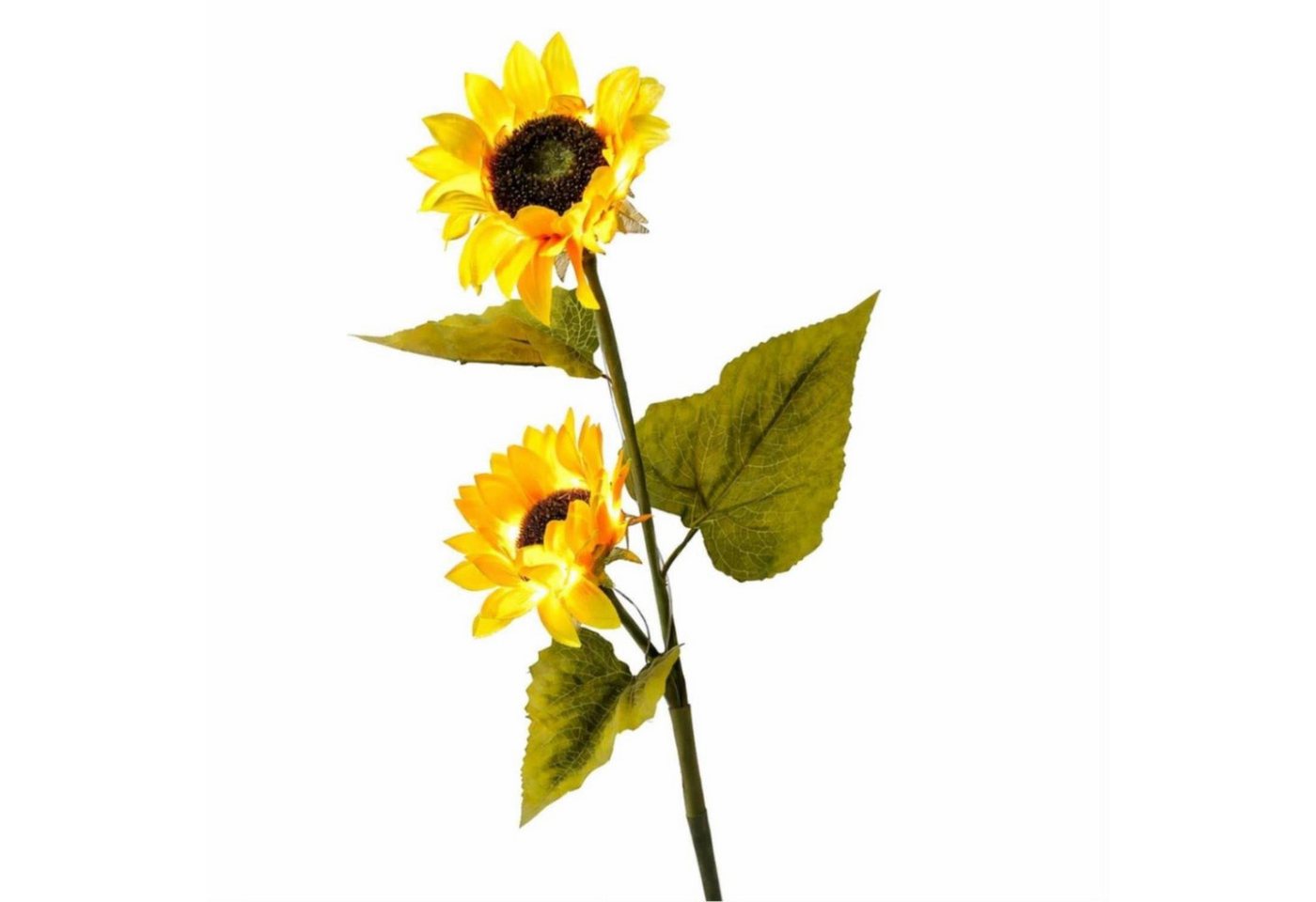 MARELIDA LED Solarleuchte LED Solar Gartenstecker Sonnenblume Solarstab Garten Beetstecker, LED Classic, warmweiß (2100K bis 3000K)