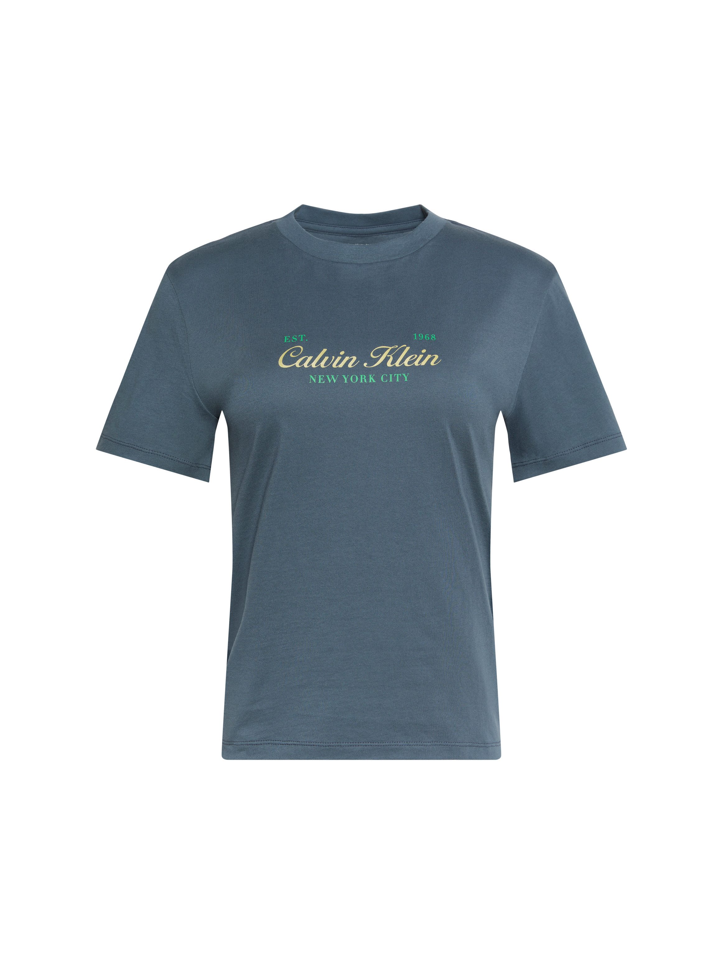 Calvin Klein Jeans T-Shirt Rundhalsausschnitt, Regular Fit, reine Baumwolle – Bild 5 von 5