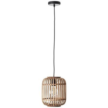 Brilliant Pendelleuchte Woodrow, Lampe Woodrow Pendelleuchte 1flg hellbraun 1x A60, E27, 60W, g.f. No