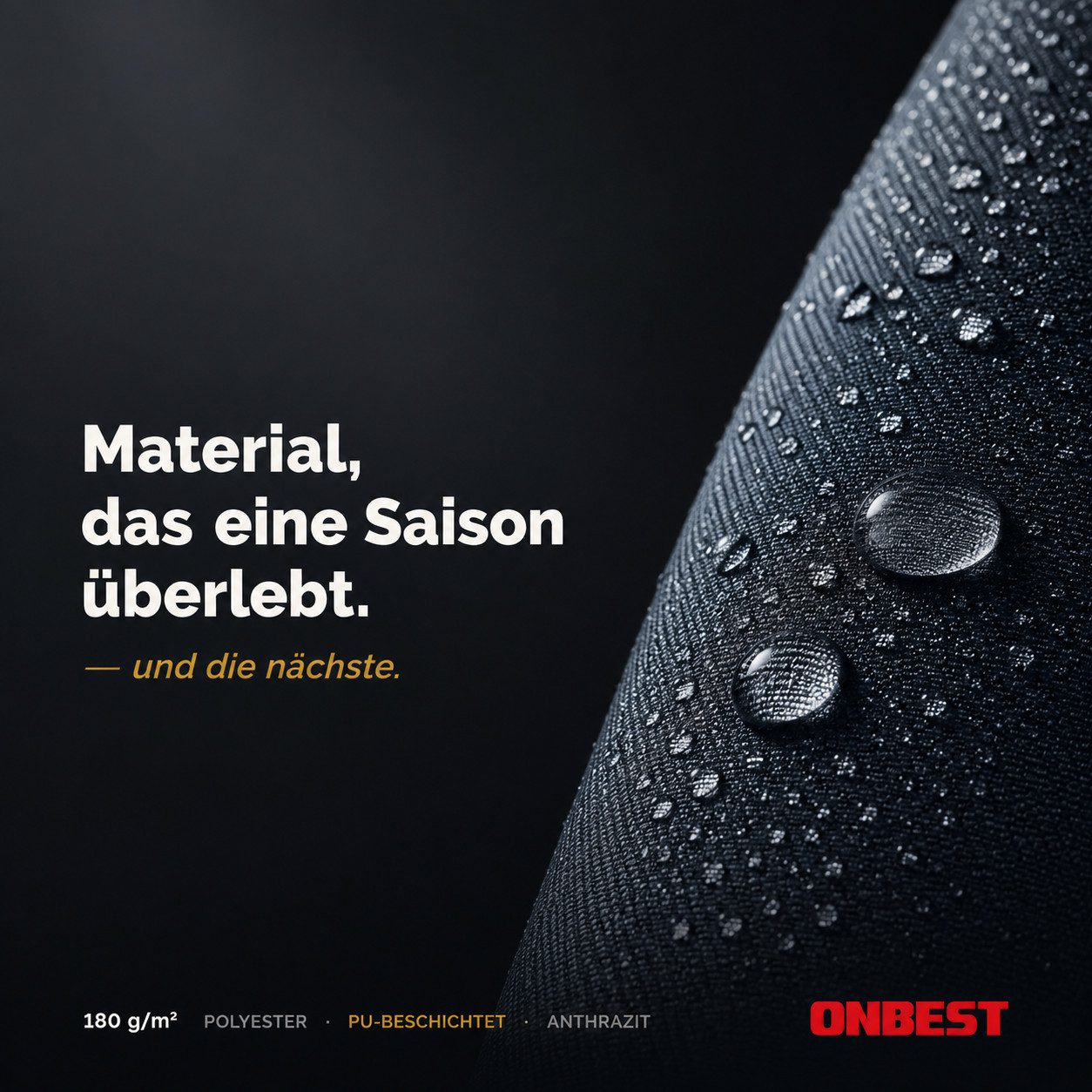 Onbest Seitenmarkise Sichtschutz ausziehbar mit Schrauben und Dübel UV-Beständig, Wasserabweisend, 160x300 cm