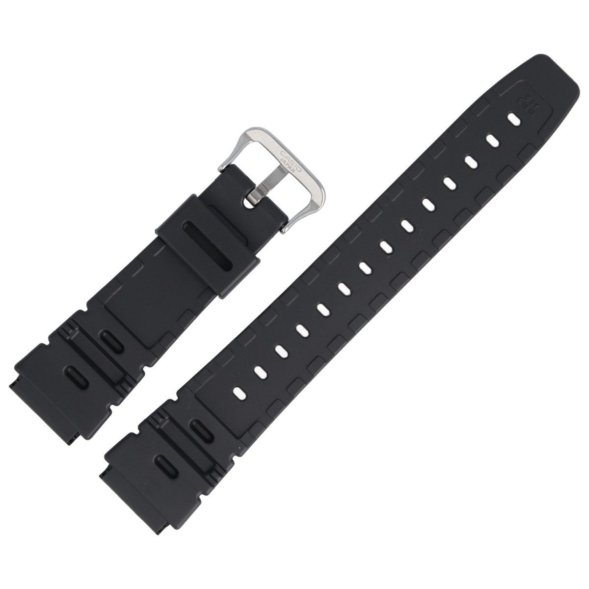 Kunststoff CASIO AQ-10 Uhrenarmband Schwarz 20mm