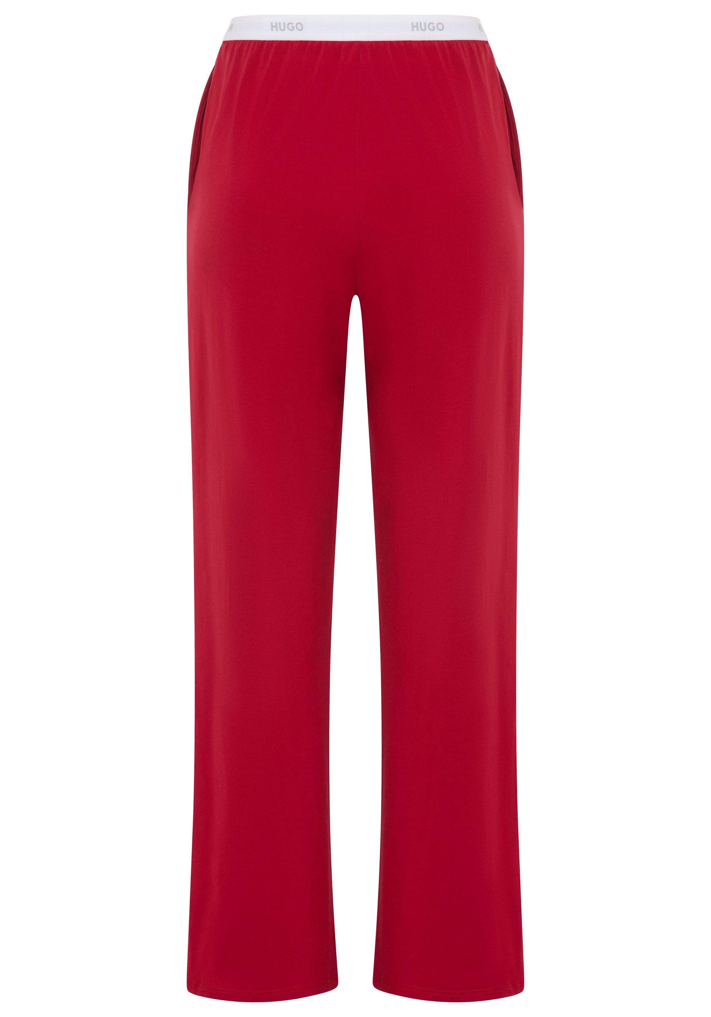 HUGO Pyjamahose ID Sichtbarer Elastikbund, gerades Bein günstig online kaufen