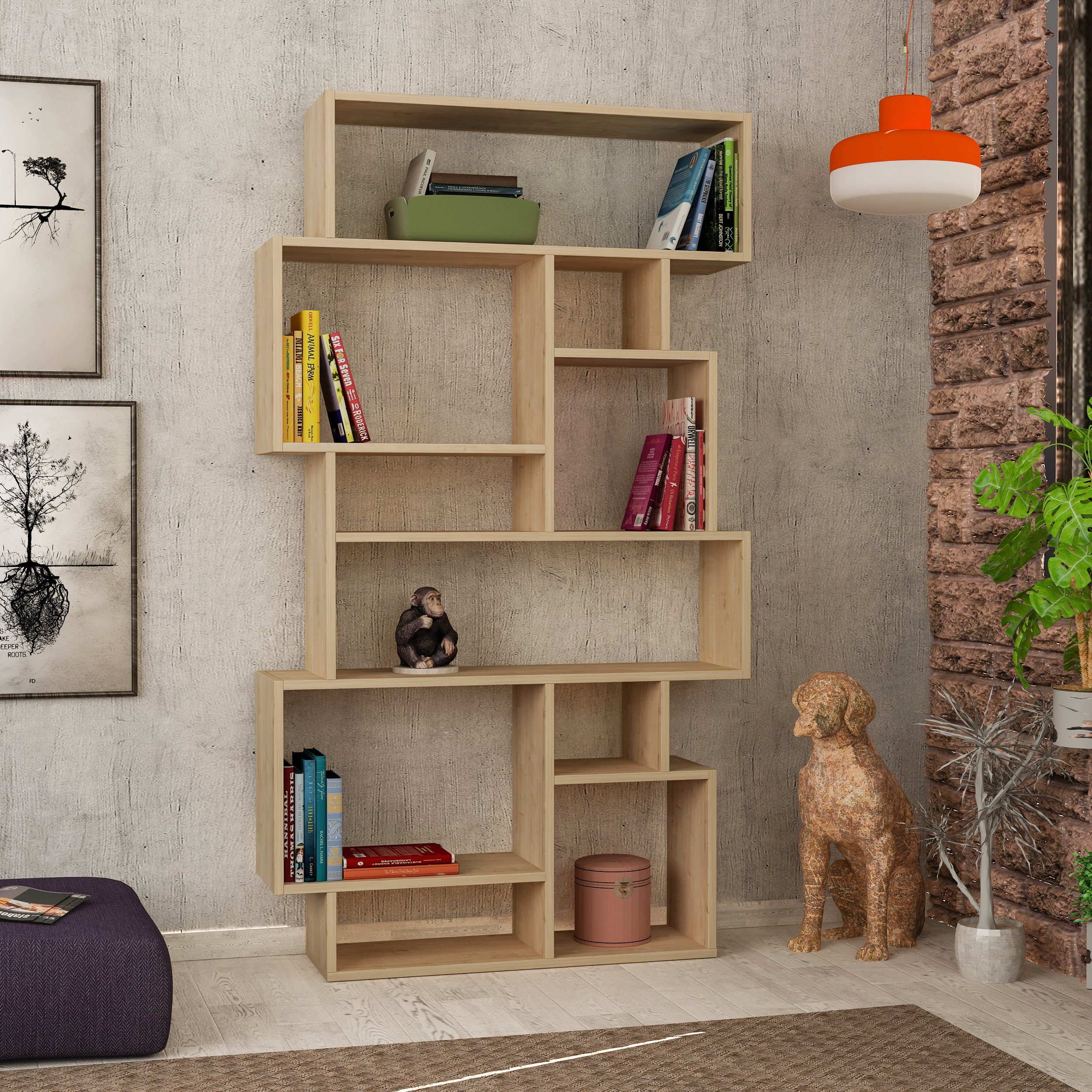 Decortie Bücherregal Karmato, Modernes Bücherregal Display günstig online kaufen