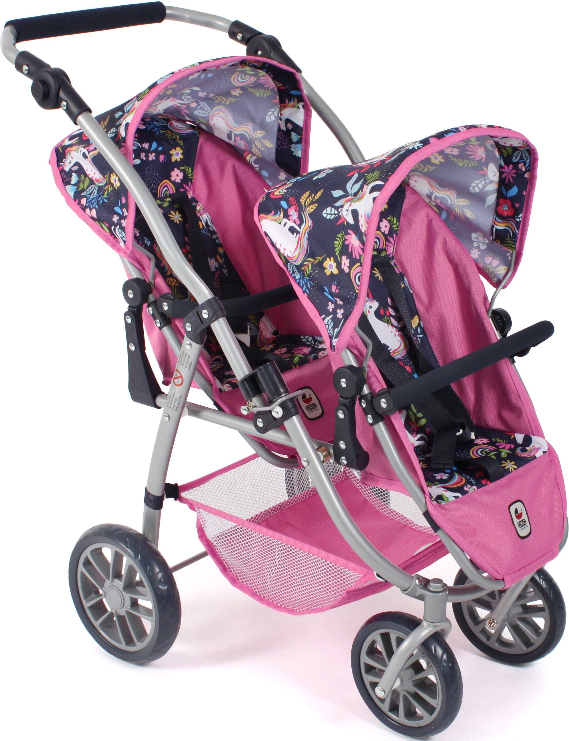 CHIC2000 Puppen-Zwillingsbuggy Vario, Einhorn günstig online kaufen