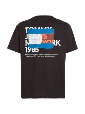 Tommy Jeans T-Shirt TJM TOMMY NY GRAFFITI FLAG TEE mit großem Aufdruck von Tommy Jeans