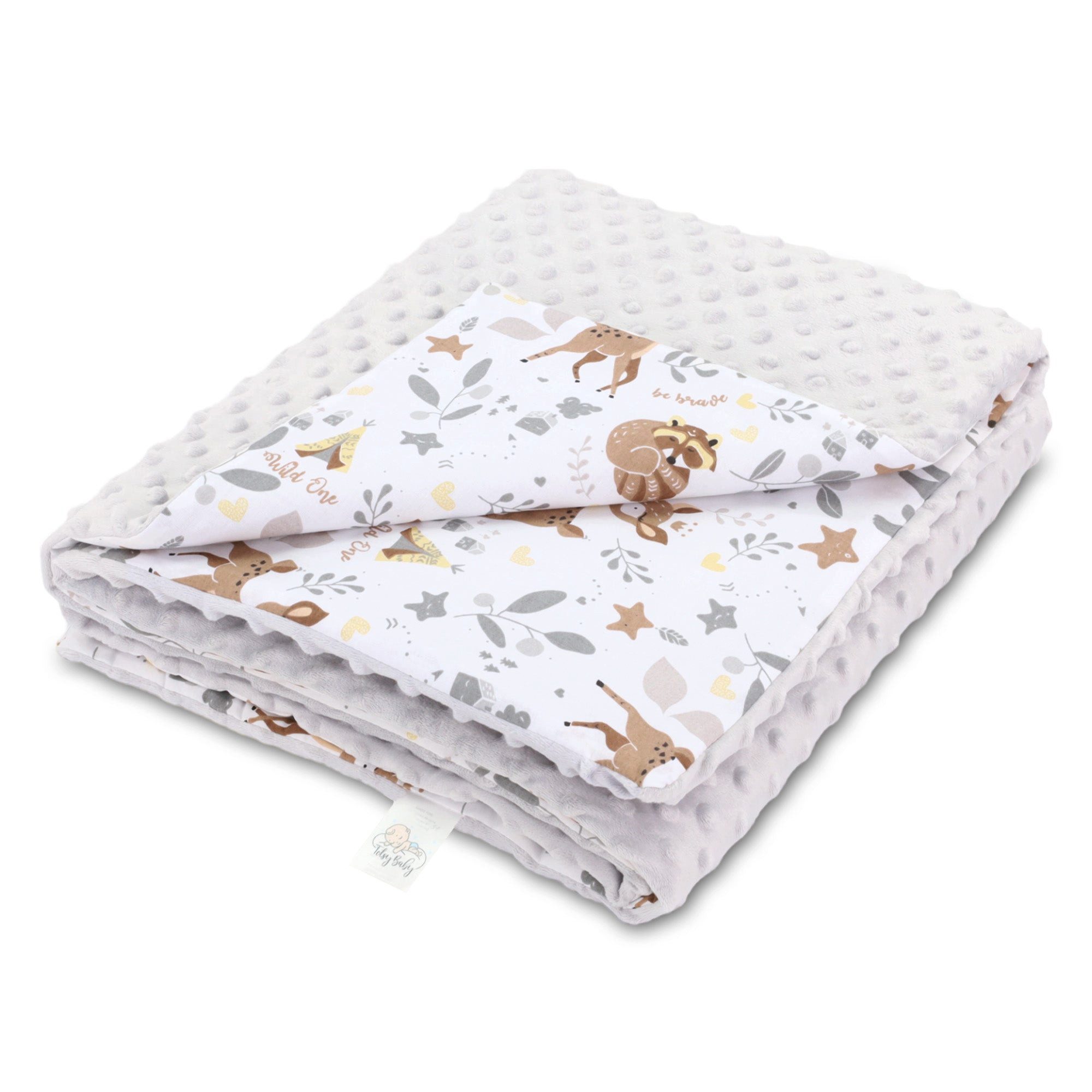 Wohndecke Babydecke Sommerdecke mit Minky 75x100 günstig online kaufen