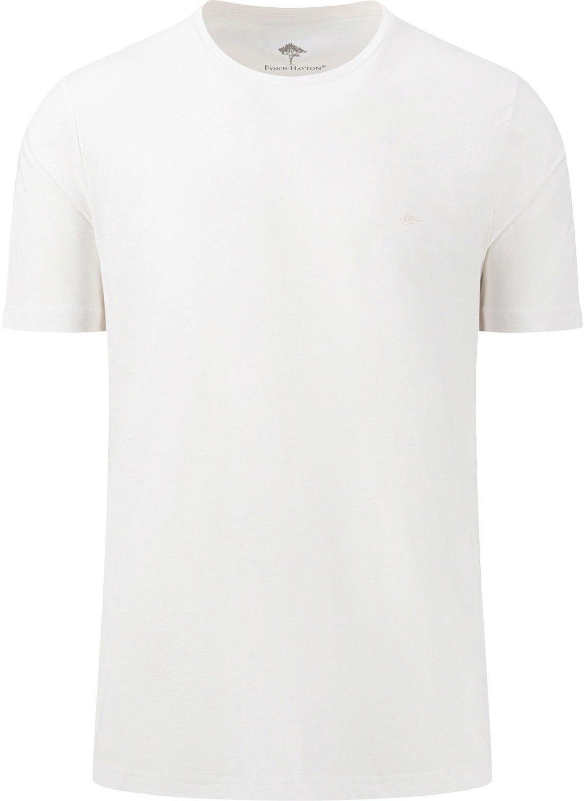 FYNCH-HATTON T-Shirt mit Rundhals und Logo-Stickerei günstig online kaufen