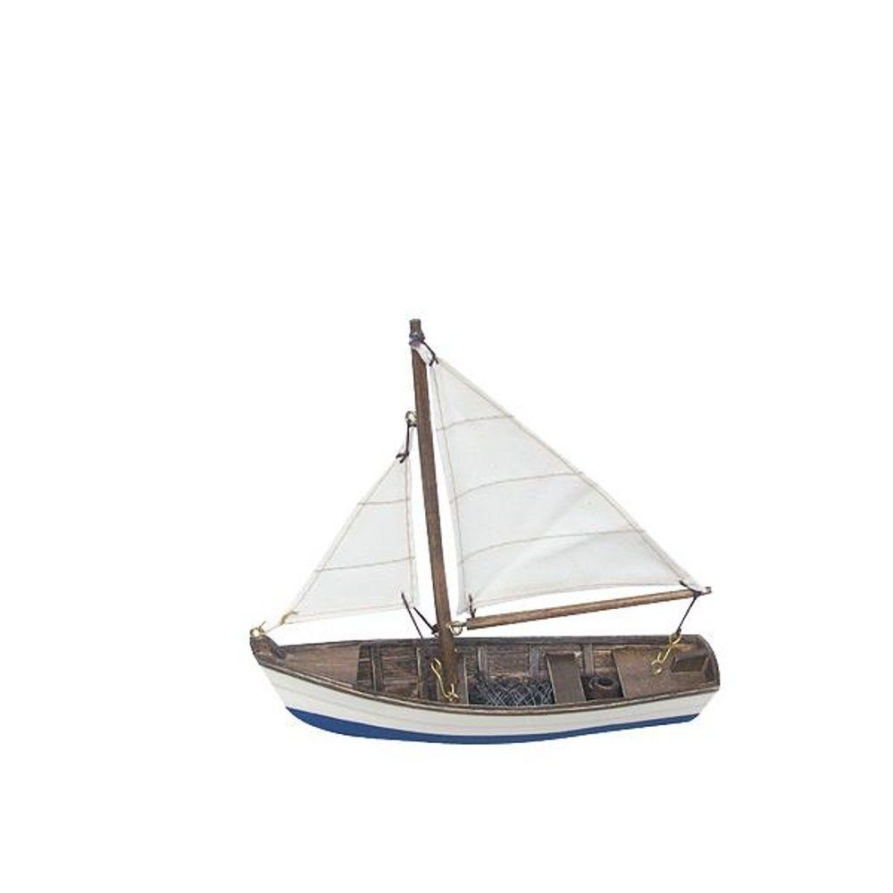 Dekoobjekt Holsteiner Fischerboot, Fischerei Segelboot 16 cm