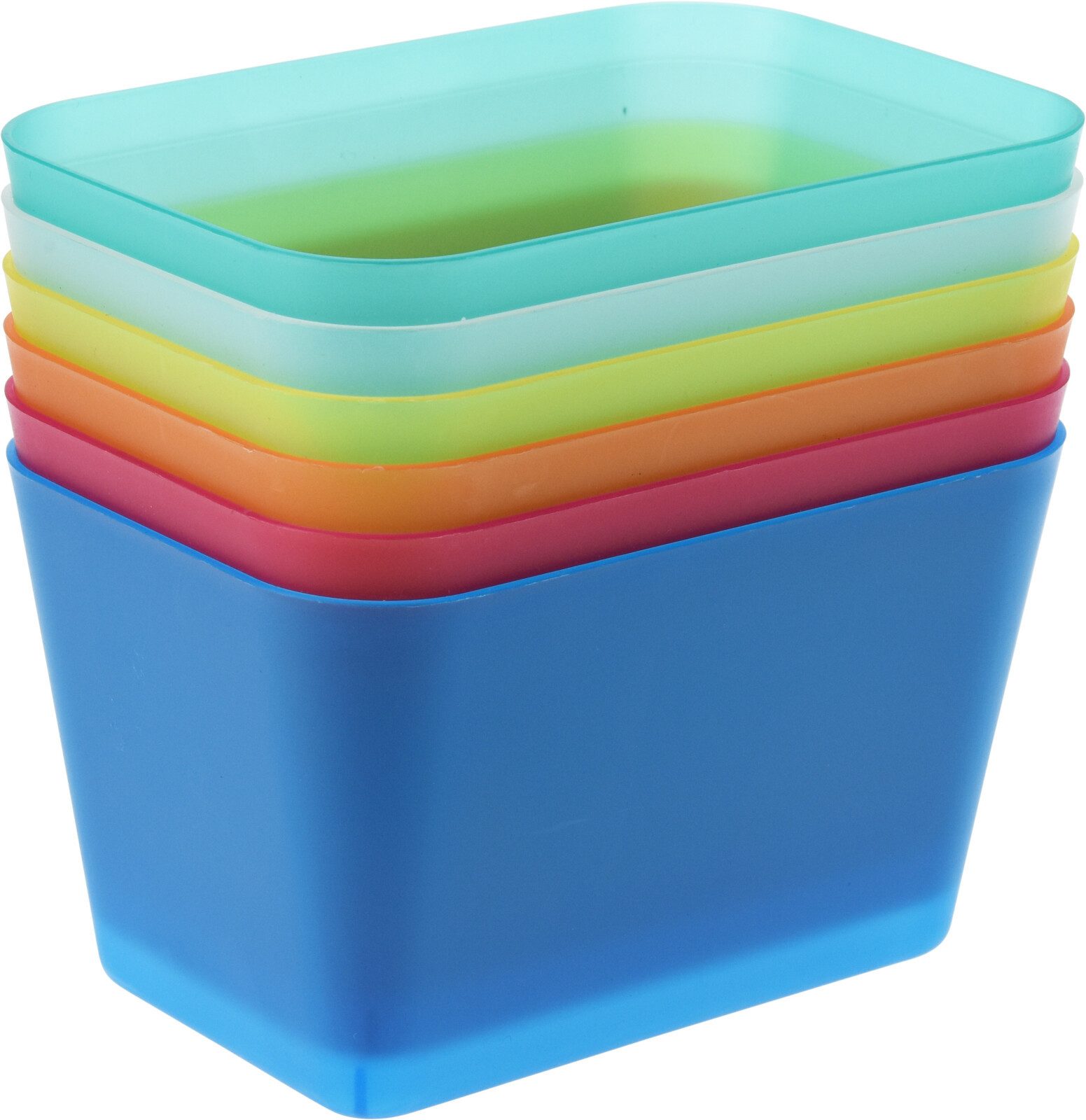 Koopman Aufbewahrungsbox Teilebox 12x8x12 cm Bunt 12 er Set (12 St), 12 Stk, Bastelbox, Puzzlebox, Vielseitig, Box