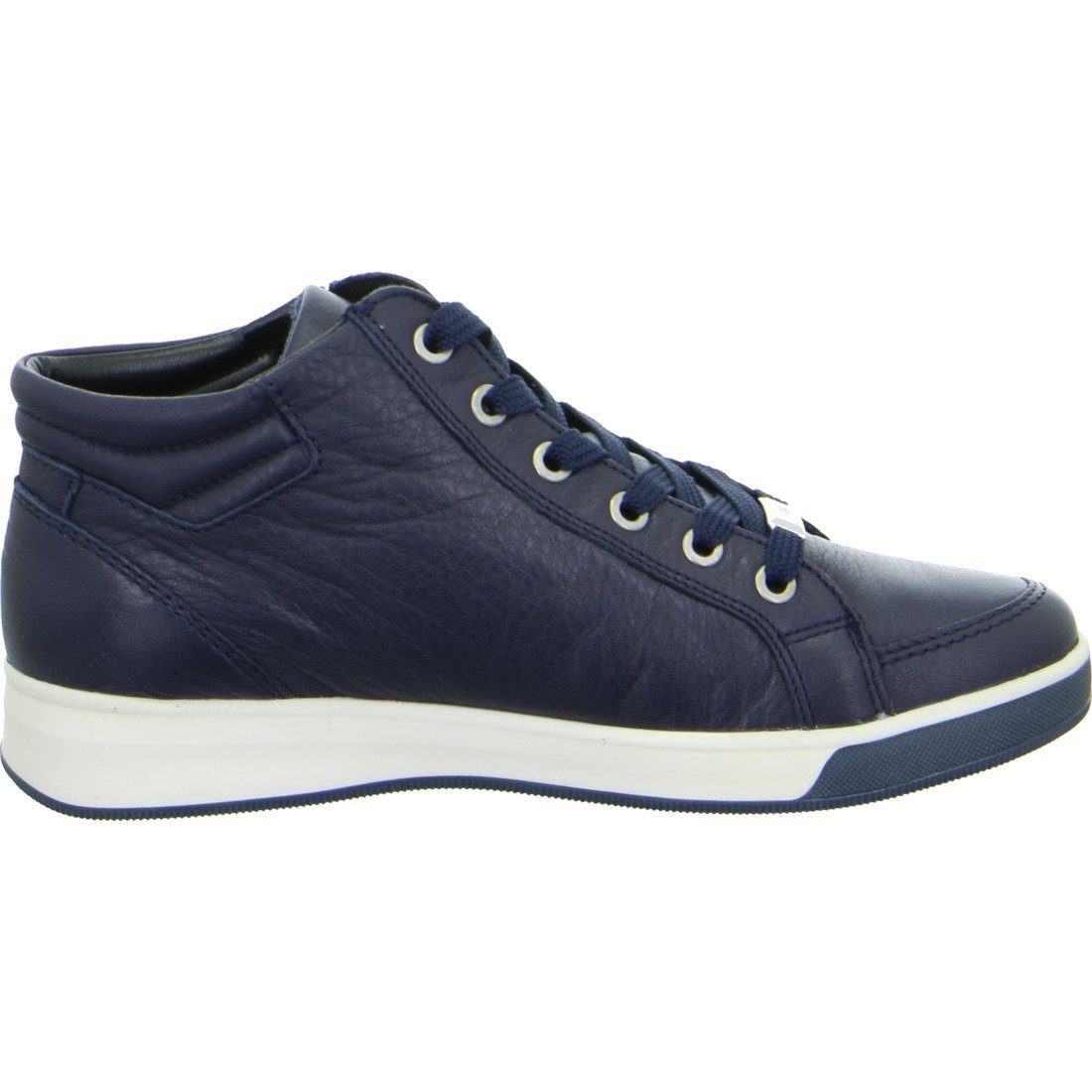 Leder - Schuhe, Rom Damen 049817 blau Sneaker Ara Sneaker Ara