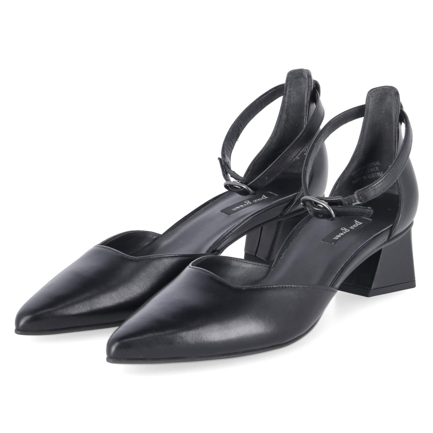 Paul Green Paul Green 3820-010 Damen Glattleder schwarz Keilpumps günstig online kaufen