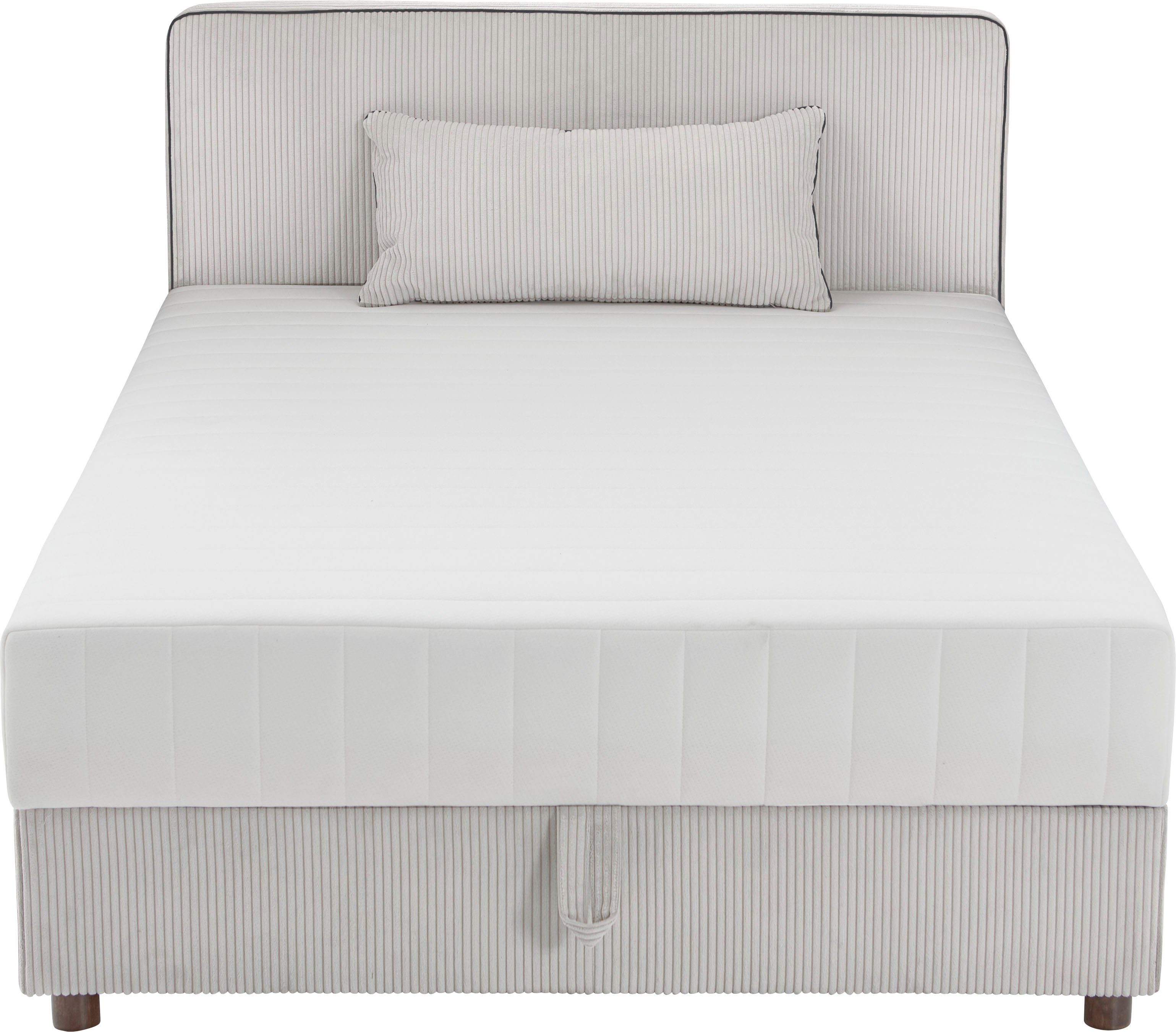 ATLANTIC home collection Bett Corinna, Boxbett inkl. Stauraum, Cord, erhältlich in unterschiedlichen Breiten