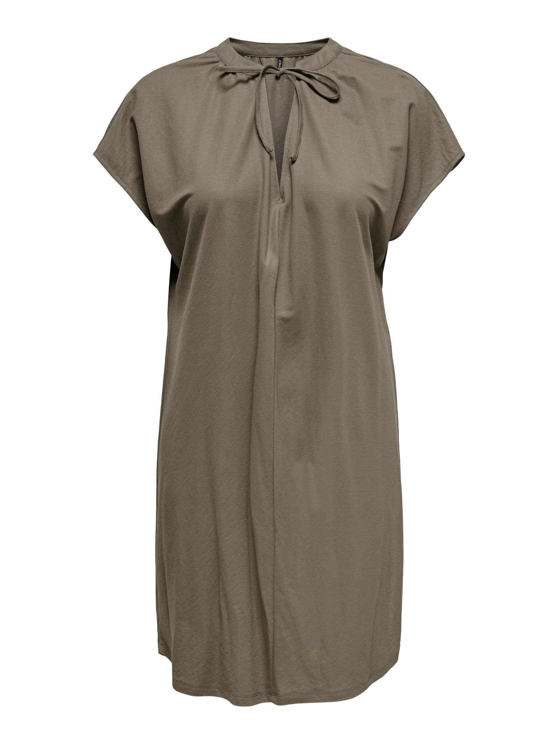 ONLY Cocktailkleid ONLJANY S/S STRING DRESS JRS NOOS Walnut