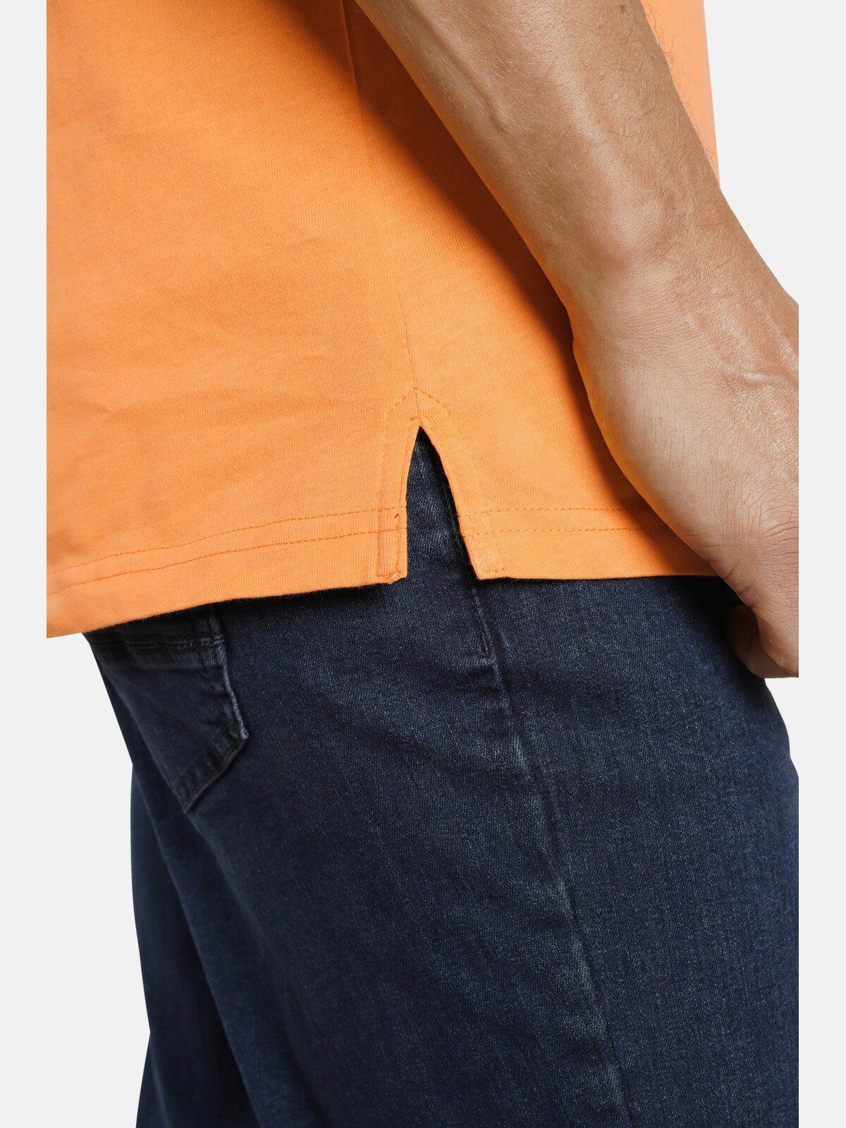 JANO Jersey-Qualität orange weicher Poloshirt Jan aus Vanderstorm