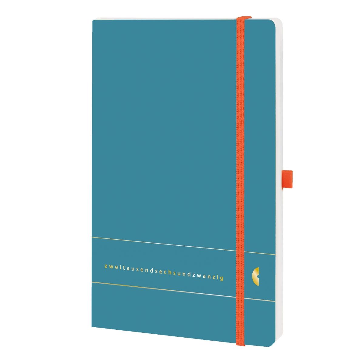 Buchkalender Buchkalender Origins A5 1 Woche/2 Seiten Petrol Elementary 2026