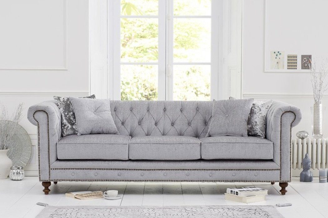 JVmoebel Sofa Chesterfield Sofa Couch Polstermöbel Dreisitzer luxus Design, Made in Europe