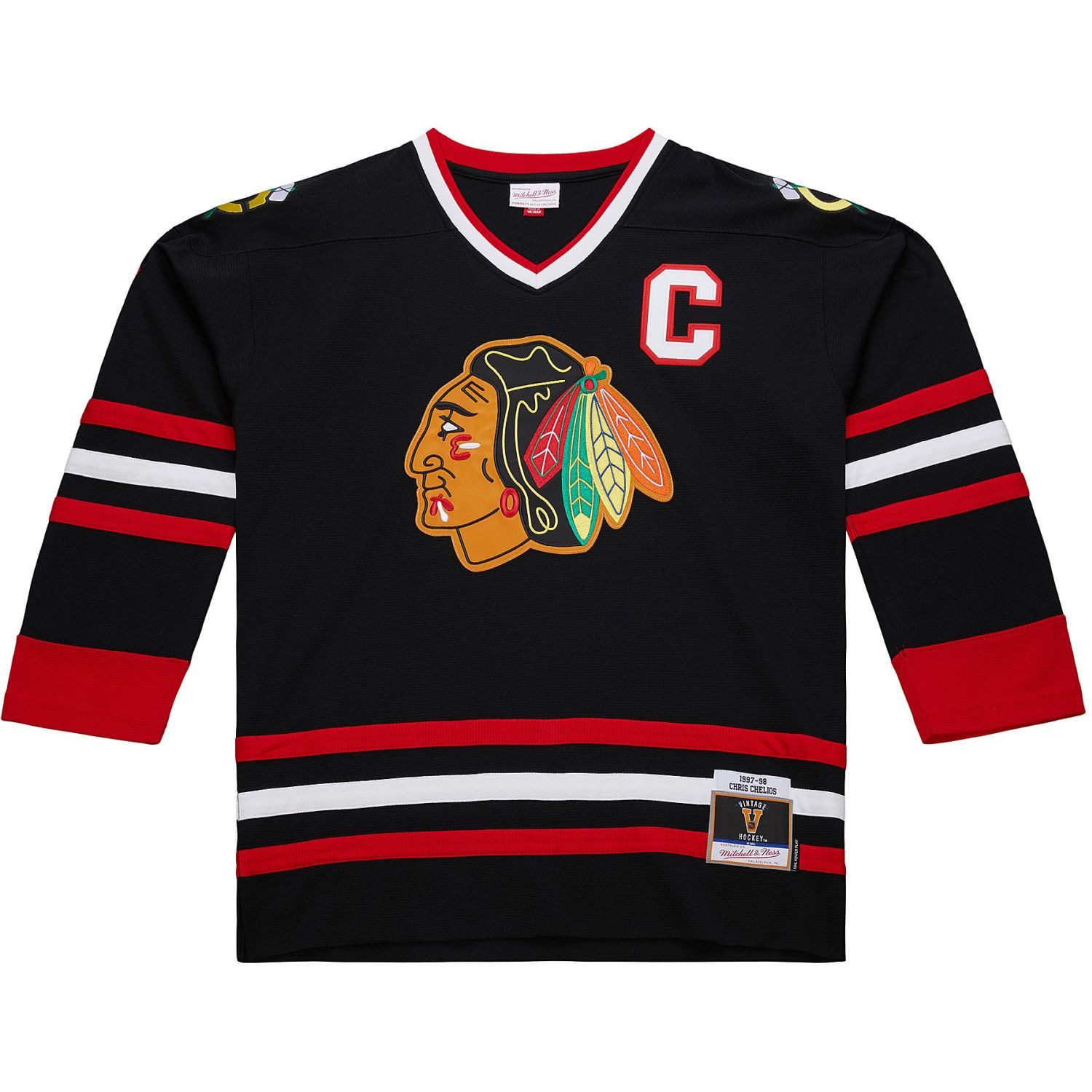 Eishockeytrikot Chris Chelios Chicago Blackhawks 1997 NHL Jersey