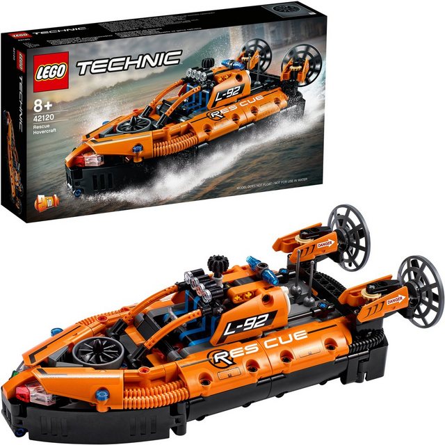 Image of LEGO® Konstruktionsspielsteine »Luftkissenboot für Rettungseinsätze (42120), LEGO® Technic«, (457 St), Made in Europe