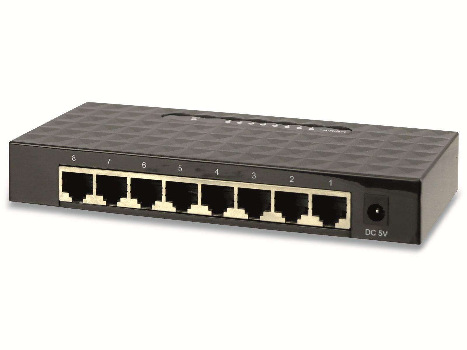 LogiLink LOGILINK Gigabit Netzwerk-Switch NS0106, 8-port Netzwerk-Switch