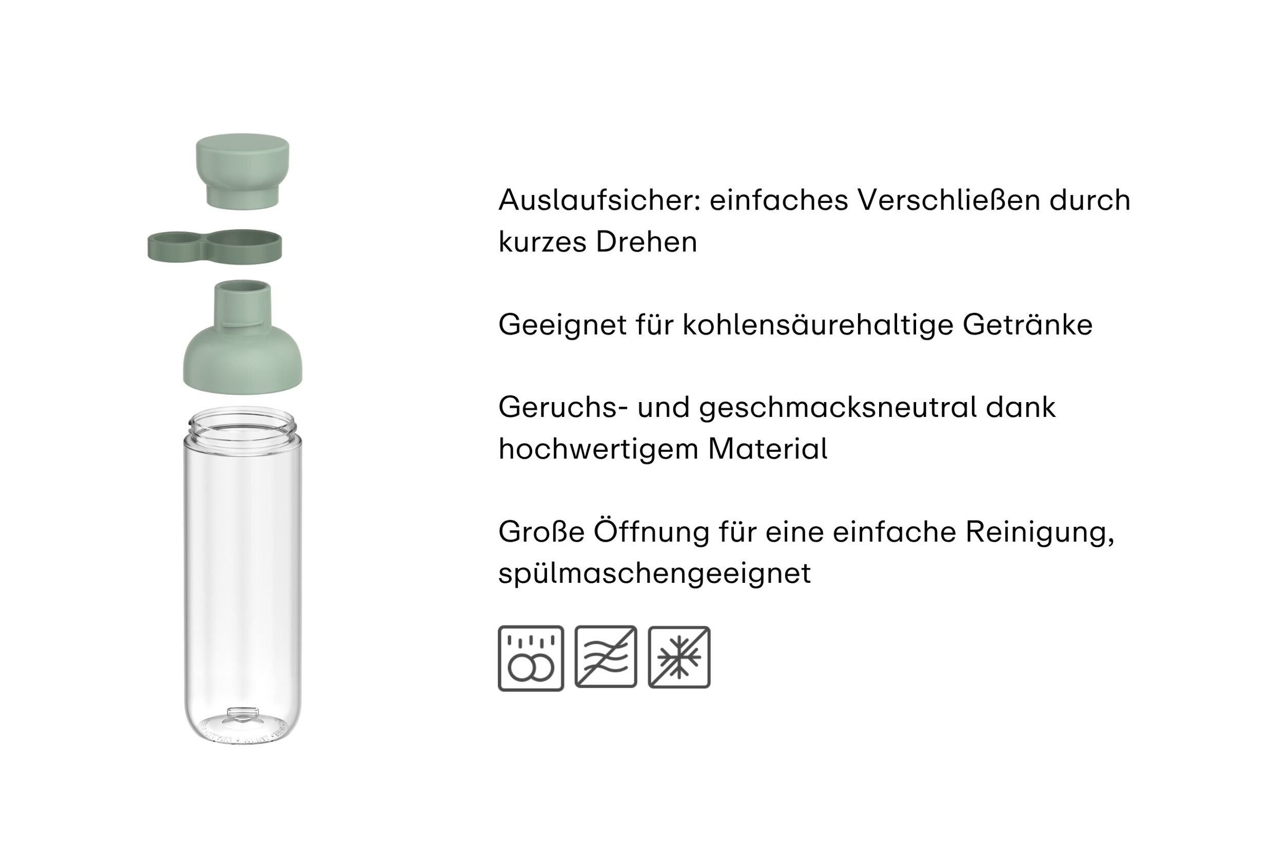 Mepal Trinkflasche Mepal Vita 900 ml Trinkflasche - Nordic sage